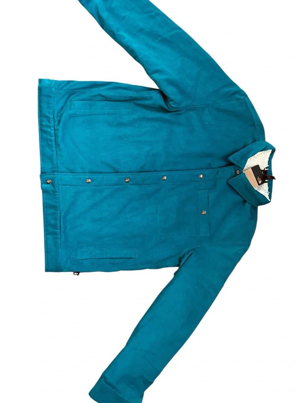 The North Face Men’s Junction Fleece-Lined Corduroy Shirt Jacket Digital Steel L